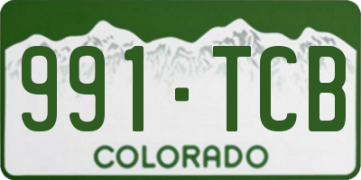 CO license plate 991TCB