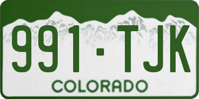 CO license plate 991TJK