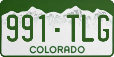 CO license plate 991TLG
