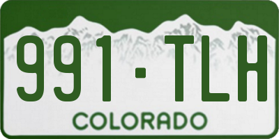 CO license plate 991TLH