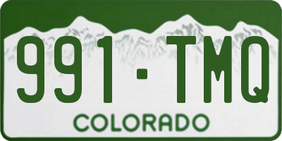 CO license plate 991TMQ