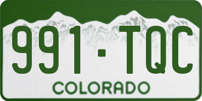 CO license plate 991TQC
