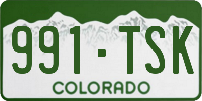 CO license plate 991TSK