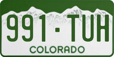 CO license plate 991TUH