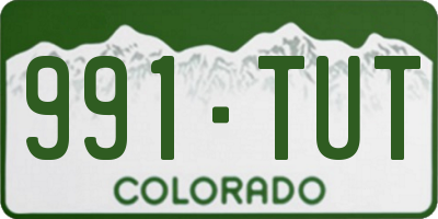 CO license plate 991TUT