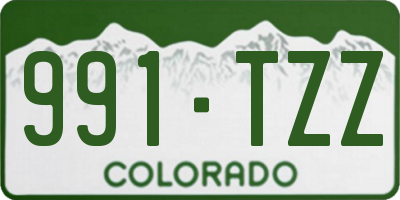 CO license plate 991TZZ