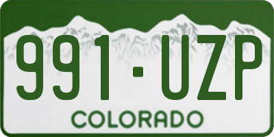 CO license plate 991UZP