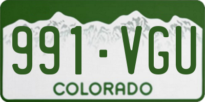 CO license plate 991VGU