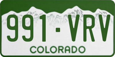 CO license plate 991VRV