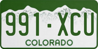 CO license plate 991XCU
