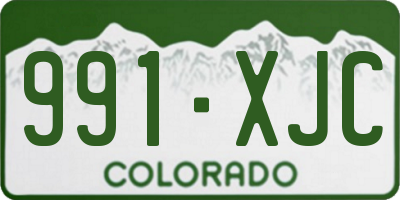 CO license plate 991XJC
