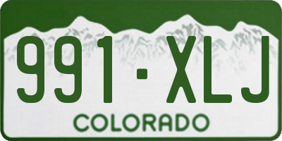 CO license plate 991XLJ