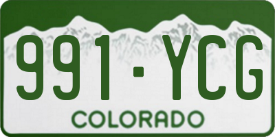 CO license plate 991YCG