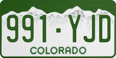 CO license plate 991YJD