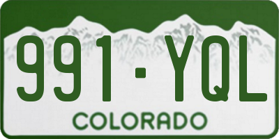 CO license plate 991YQL