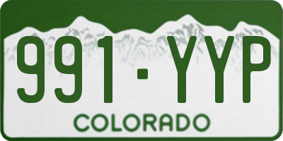 CO license plate 991YYP