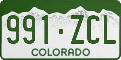 CO license plate 991ZCL