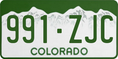 CO license plate 991ZJC
