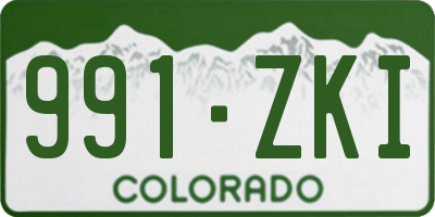 CO license plate 991ZKI