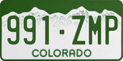 CO license plate 991ZMP