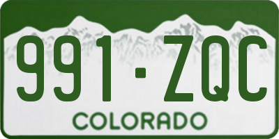 CO license plate 991ZQC