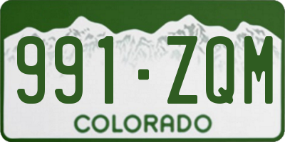 CO license plate 991ZQM