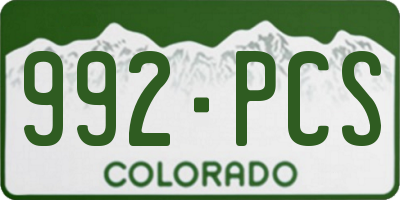 CO license plate 992PCS