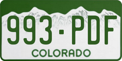 CO license plate 993PDF