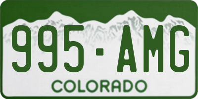 CO license plate 995AMG