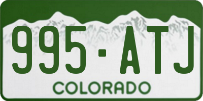 CO license plate 995ATJ