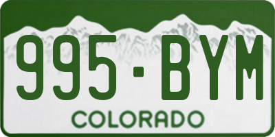 CO license plate 995BYM