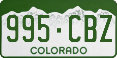 CO license plate 995CBZ