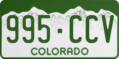 CO license plate 995CCV