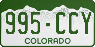 CO license plate 995CCY