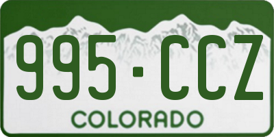CO license plate 995CCZ