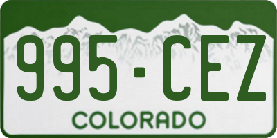 CO license plate 995CEZ