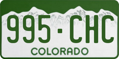 CO license plate 995CHC