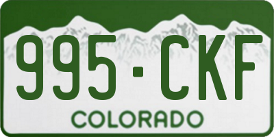 CO license plate 995CKF