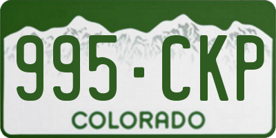 CO license plate 995CKP