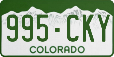 CO license plate 995CKY