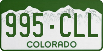 CO license plate 995CLL