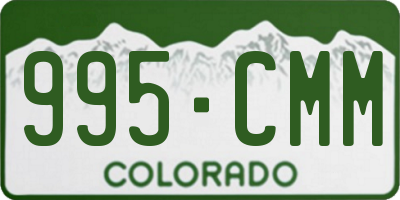 CO license plate 995CMM