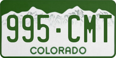 CO license plate 995CMT