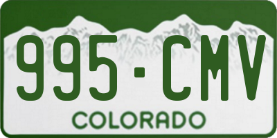 CO license plate 995CMV