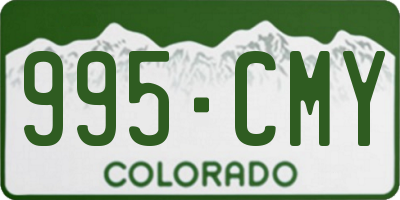 CO license plate 995CMY