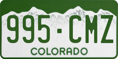 CO license plate 995CMZ