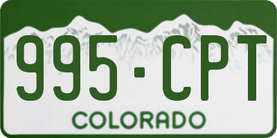 CO license plate 995CPT