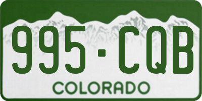 CO license plate 995CQB
