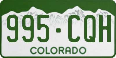 CO license plate 995CQH