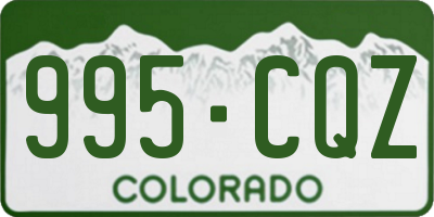 CO license plate 995CQZ